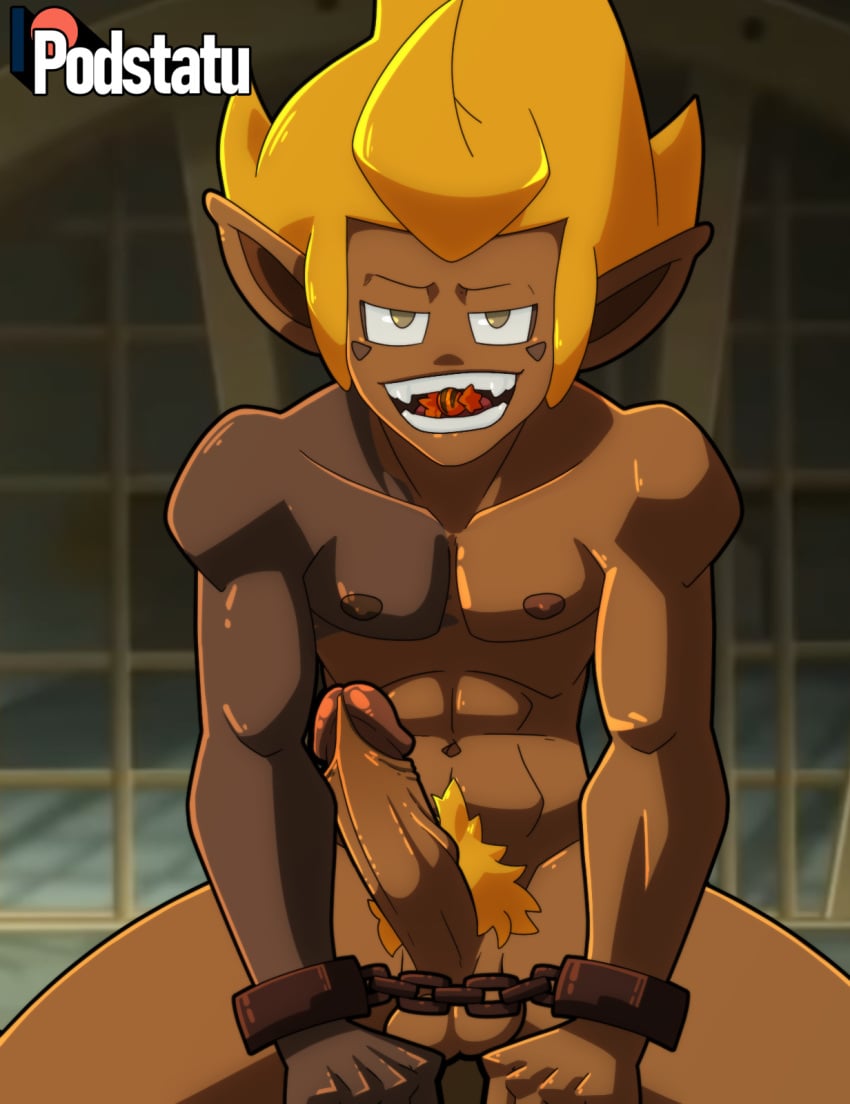 ankama biting candy completely_naked completely_naked_male completely_nude completely_nude_male dofus erect_penis erection halloween halloween_costume handcuffed handcuffs hard_on iop jail jail_bars jail_cell male male_only outlaw penis_out podstatu powerless prison prison_bars prisoner pubic_hair roleplay smiling sweet tan_body teasing teasing_submissive teasing_viewer tristepin tuft wakfu