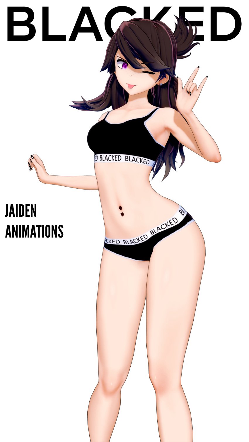 abused_paragon_(artist) black_nails blacked blacked_clothing commission crop_top female_only fingernails indie_virtual_youtuber jaiden jaiden_(vtuber) jaiden_animations midriff nail_polish solo solo_female virtual_youtuber vtuber vtuber_persona youtube youtuber