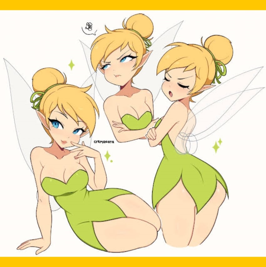 1girls clothed cremanata fairy fairy_wings tagme tinker_bell