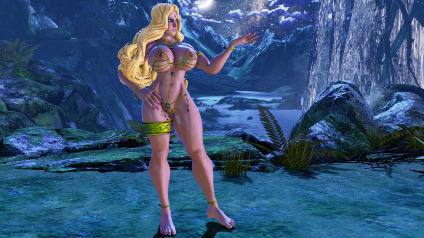 3d capcom female gold_jewelry jewelry jewelry_only khaledantar666 kolin large_breasts mod muscular muscular_female solo street_fighter street_fighter_iii street_fighter_iii:_3rd_strike street_fighter_iii_(series) street_fighter_v