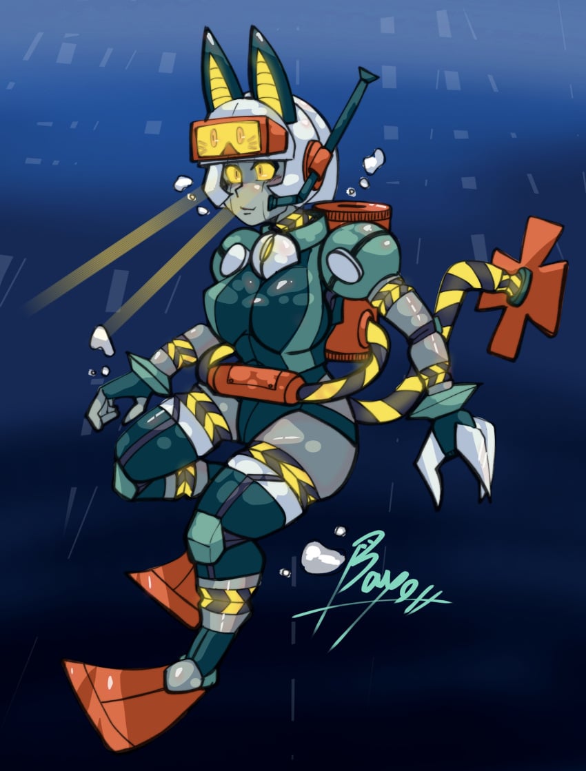 bayonetto female robo-fortune robot robot_girl skullgirls underwater video_games