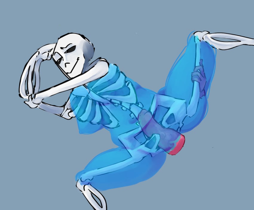 2d artist_request blue blue_body bone cock color dick ectobody ectobreasts ectobutt ectoplasm ectopussy large_penis leg_grab magic magic_body magic_hands magic_user male male_only naked one_leg_up sans sans_(undertale) sex tagme undertail undertale undertale_(series) undertale_fanfiction white_body