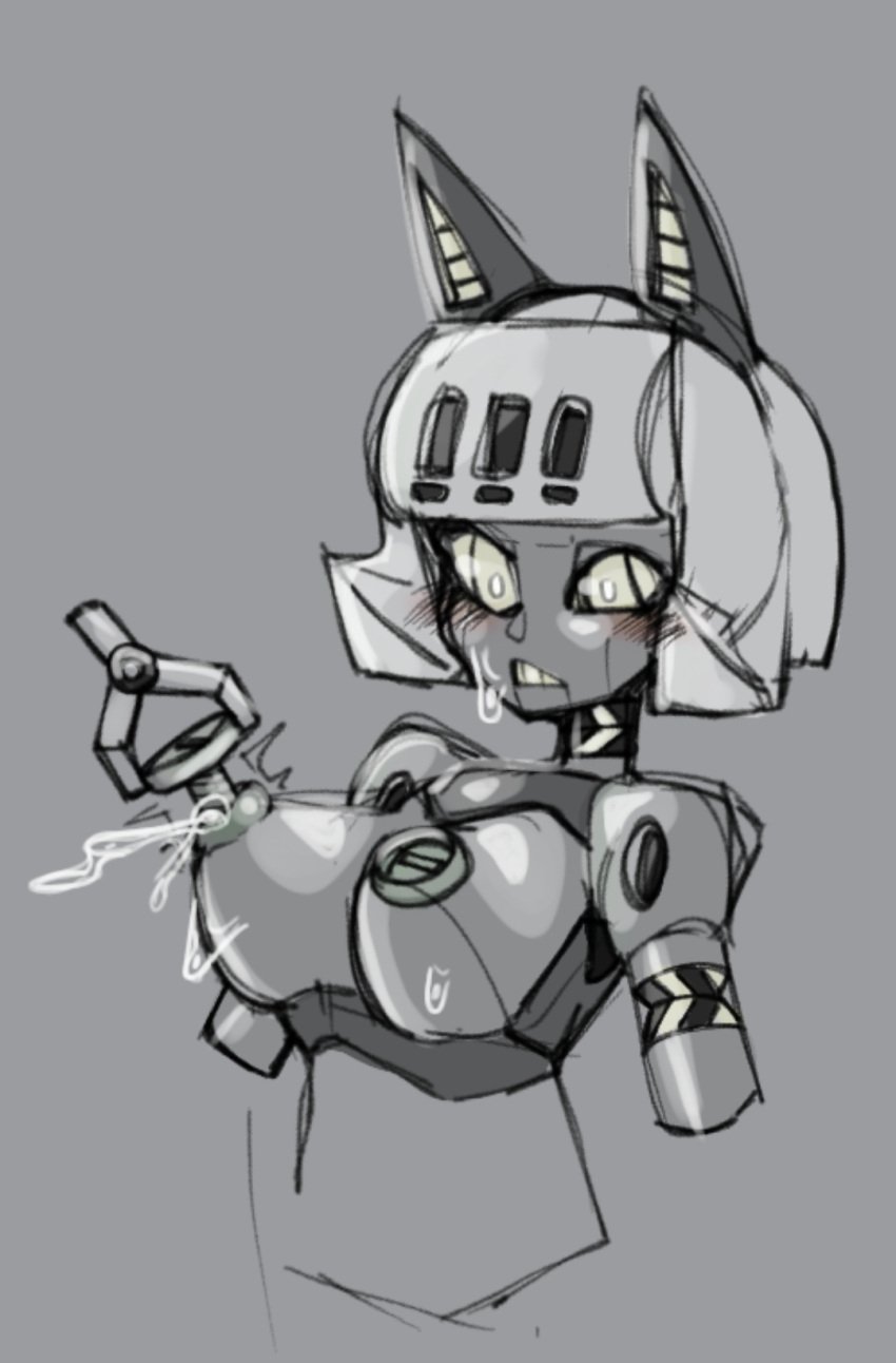 bayonetto female nipple_penetration nipple_plugs robo-fortune robot robot_girl skullgirls video_games