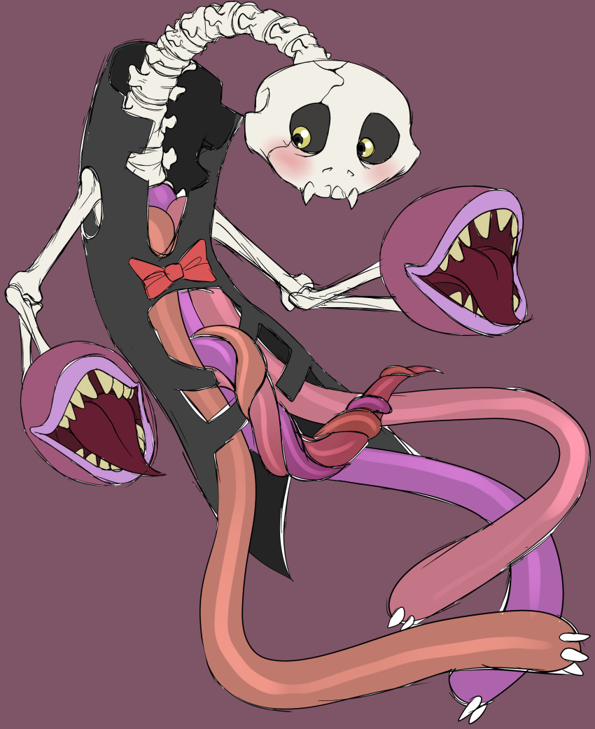 animated_skeleton blush clackula my_singing_monsters shy skeleton solo_male unusual_genitalia