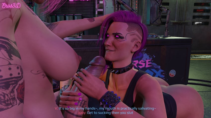 1futa 1girls 3d 3d_(artwork) 4k areolae armwear big_ass big_breasts big_penis biting_lip biting_own_lip blender breasts caption choker cock cock_worship comic comic_page completely_nude cybernetics cyberpunk cyberpunk_2077 dickgirl dirty_talk english_text eros3d futa_on_female futa_with_female futadom futanari green_hair hand_on_head handjob hi_res high_heels horny huge_ass huge_breasts human humanoid imminent_oral jeans judy's_joytoy judy_alvarez leather_jacket light-skinned_female light-skinned_futanari light_skin medium_breasts medium_hair naked nipples nude nude_futanari pale_skin penis pink_eyes pink_hair pink_nails self_upload size_worship spiked_collar submissive_female tank_top tattoo tattoos text thick_thighs two_handed_stroking uncensored v_(cyberpunk_2077) valerie_(cyberpunk_2077)