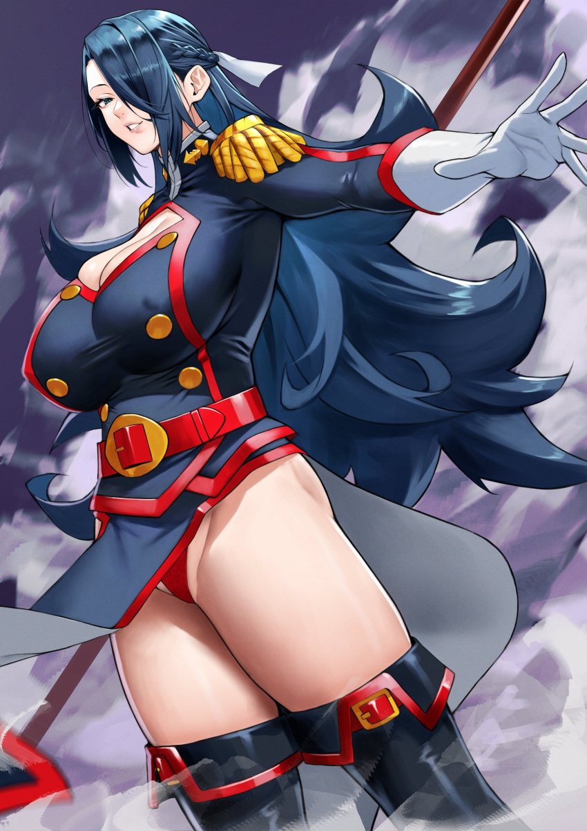 anti-demon_corps_uniform azuma_fubuki curvy curvy_body curvy_female curvy_figure curvy_hips mato_seihei_no_slave thick_ass thick_legs thick_thighs thighhighs thighs yoshi55level