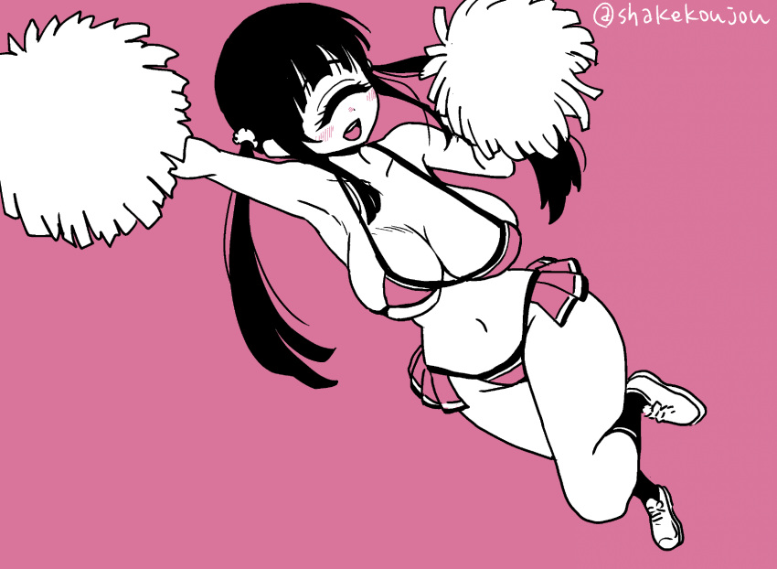 cheerleader cheerleader_uniform cyclops cyclops_girl hitomi_sensei_no_hokenshitsu huge_breasts manaka_hitomi shake-o tagme