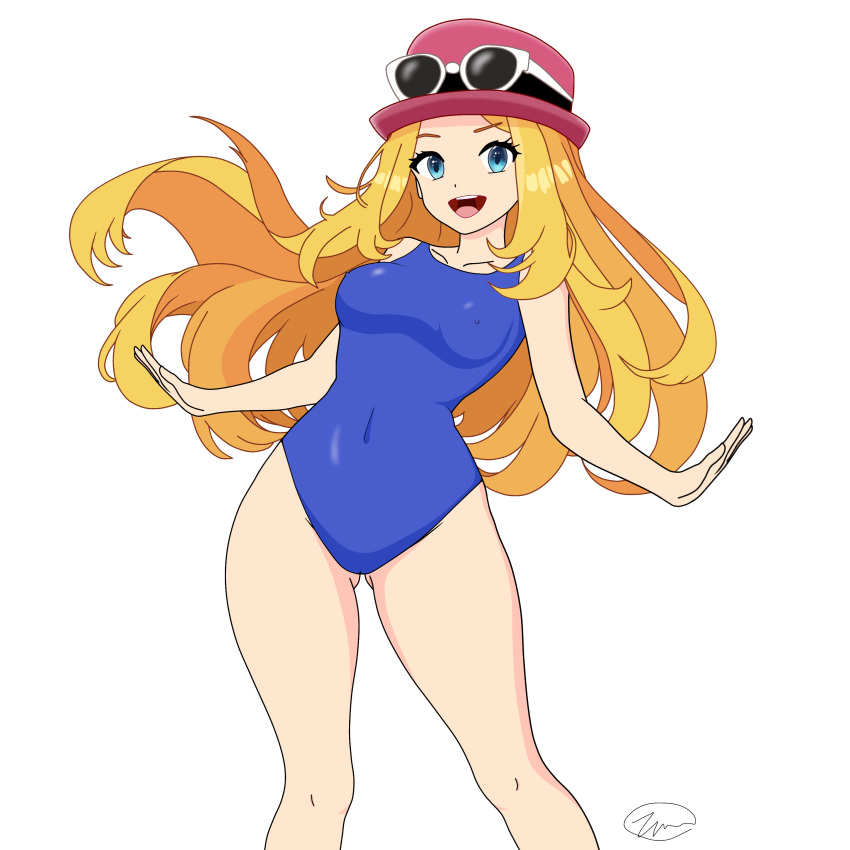 alternate_version_available nipples_visible_through_clothing one-piece_swimsuit pokemon serena_(pokemon) serena_(pokemon_games) sfw_version tagme verdantiddy