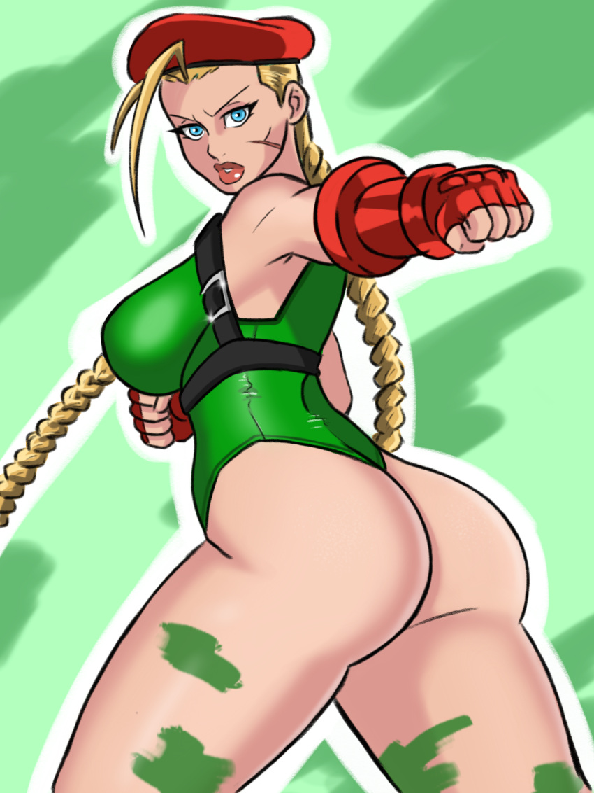 ass astraph blonde_hair cammy_stretch cammy_white leotard self_upload street_fighter street_fighter_6