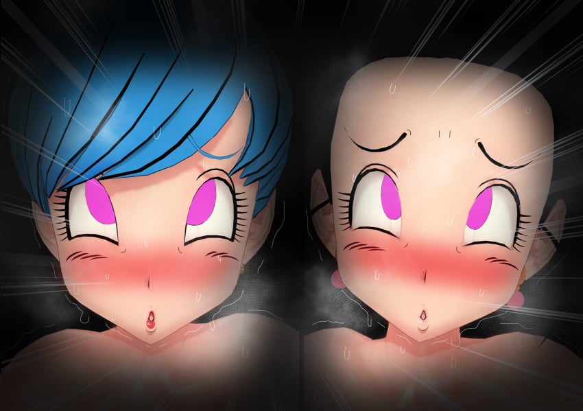 2023 2girls 3d :o absurd_res absurdres black_hair blue_hair blush bulma_briefs cheating cheating_wife chichi close-up cuckold dragon_ball earrings emphasis_lines female heavy_breathing hi_res high_resolution highres hypnosis implied_cum_inside implied_ejaculation jewelry mature mature_female mind_control multiple_girls netorare ntr open_mouth size_difference steam steamy_breath sweat sweatdrop symbol-shaped_pupils vyrus_smith wet