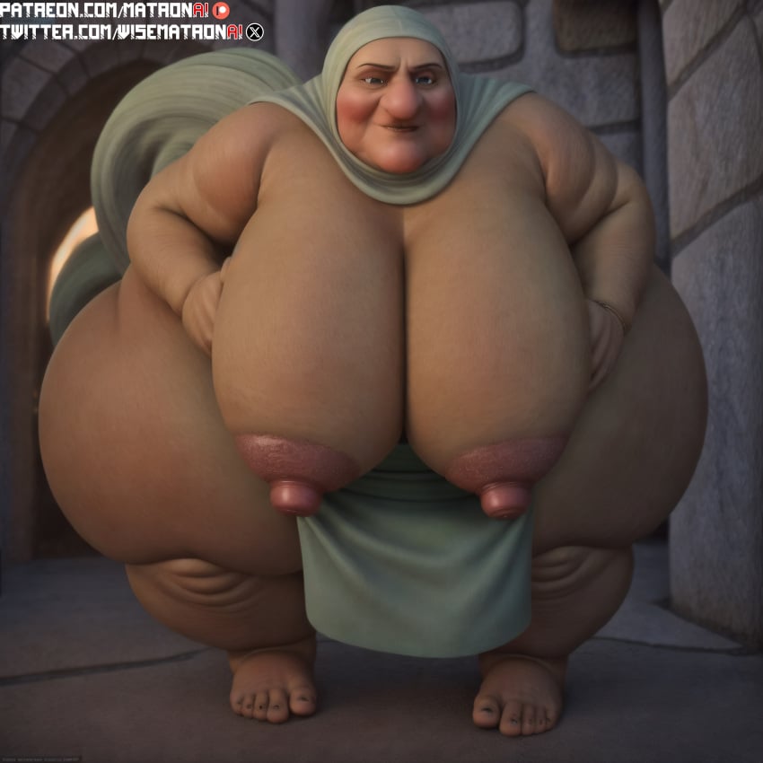 1girls 4k ai_generated areola areolae bbw belly belly_button big_belly elderly_female elderly_lady_(pil’s_adventures) feet female female_only gilf granny highres huge_breasts huge_hips large_breasts large_nipples massive_thighs matronai_(artist) medival obese obese_female old older_female overweight overweight_female patreon patreon_username pil's_adventures pinup solo solo_female solo_focus ssbbw stable_diffusion thick_thighs thighs twitter_username wide_hips