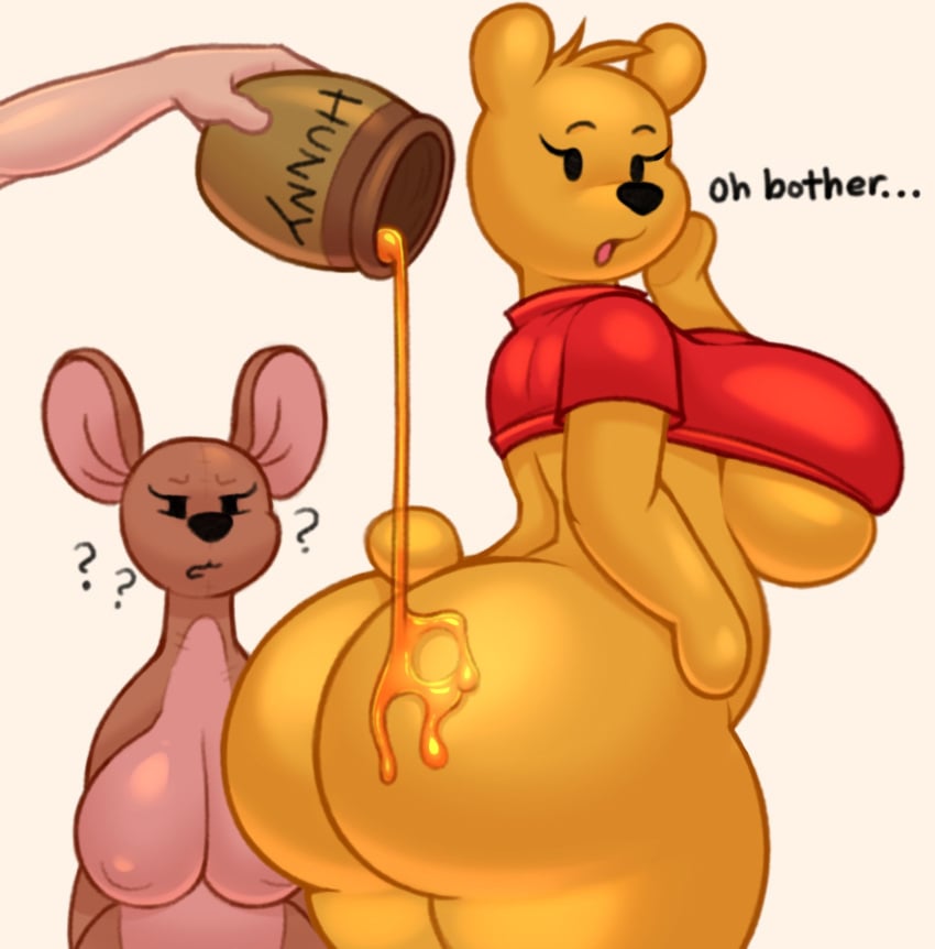 2021 2021s 2girls acstlu anthro anthro_only ass big_ass big_breasts big_butt bottomless breasts bubble_ass bubble_butt butt crossgender dat_ass disney duo enormous_breasts fat_ass fat_butt female female_focus female_only fur furry furry_female genderswap genderswap_(mtf) giant_breasts gigantic_breasts honey honey_(food) huge_ass huge_breasts huge_butt kanga large_ass large_breasts large_butt liquid liquid_on_ass literature massive_ass massive_breasts mtf_crossgender pooh_bear public_domain red_shirt rule63 rule_63 shirt sideboob simple_background small_clothes small_shirt tail thick_ass thick_butt thick_thighs thighs white_background winnie_the_pooh_(franchise)