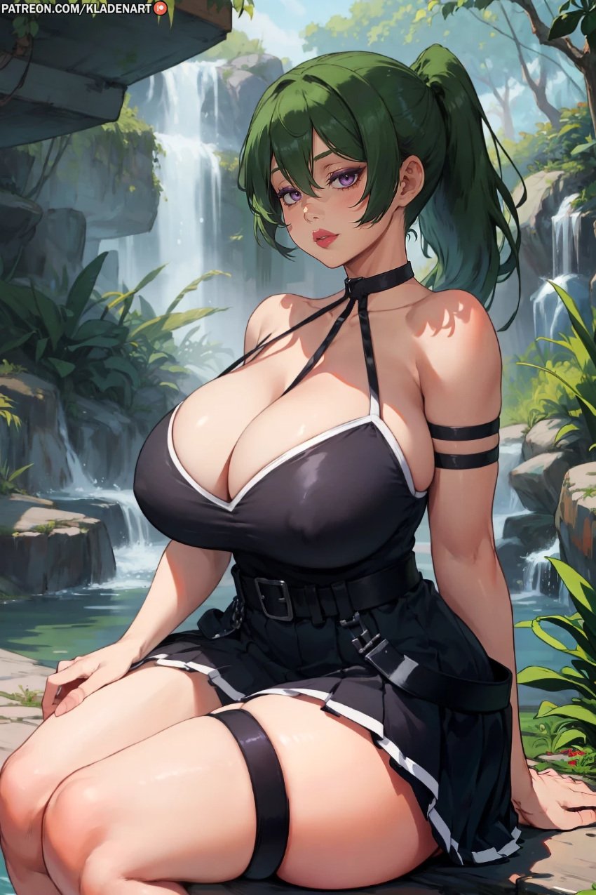 1girls ai_generated anime_style arm_strap armlet artist_name asian asian_female ass background bangs bare_thighs belly belly_button belt big_ass big_breasts big_butt big_hips big_thighs black_choker black_dress blush breast_focus breasts breasts_bigger_than_head child_bearing_hips choker cleavage closed_mouth clothing collarbone curvaceous curvy_body curvy_female curvy_figure curvy_hips dark_eyes dark_green_hair dark_hair edit edited edited_art eyes facing_viewer female female_only fit_female front_view full_body fully_clothed giant_breasts gigantic_ass gigantic_breasts gigantic_butt gigantic_thighs green_hair hair hair_between_eyes halter_dress hips hourglass_figure huge_breasts huge_thighs inviting japanese_female kladen kladenart large_ass large_breasts large_butt large_thighs leggings light-skinned_female light_skin lipstick long_hair looking_at_viewer mature_woman medium_hair milf mole moles mommy nipples_visible_through_clothing no_bra no_sex no_underwear outdoors pale-skinned_female pale_skin panties parted_lips pinup ponytail pov presenting presenting_breasts puffy_lips purple purple_eyes red_lipstick revealing revealing_clothes revealing_outfit sagging_breasts seductive_look seductive_smile shiny_skin short_dress shy side sitting skimpy skimpy_clothes skimpy_outfit skin_tight skindentation skirt sky sleeveless smile solo solo_female solo_focus sousou_no_frieren stable_diffusion stomach thick thick_ass thick_hips thick_thighs thigh_strap tight_clothes tight_clothing tight_fit toned_female top_heavy top_heavy_breasts ubel_(sousou_no_frieren) uniform voluptuous voluptuous_female voluptuous_teen watermark wide_ass wide_hips wide_thighs wife