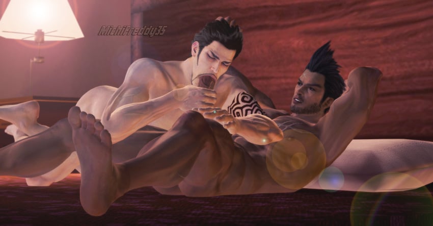 2boys 2humans 3d 3d_model bara blowjob brad_burns crossover dead_or_alive dead_or_alive_6 dick_sucking diego_(doa) fellatio gay gay_blowjob gay_sex latino latino_male male male_on_male male_only michifreddy35 muscular muscular_male penis sega sucking_penis tagme tattoo_on_arm tecmo video_games virtua_fighter yaoi