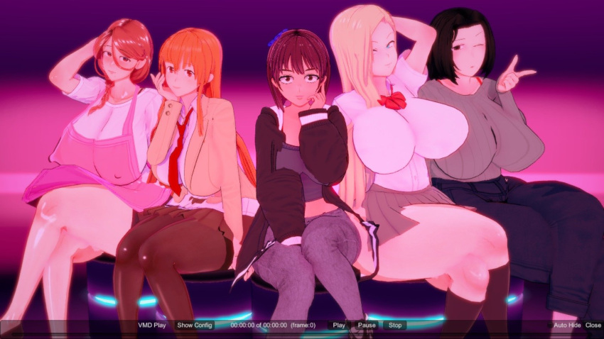 16:9 3d 5girls adlg big_breasts bitchy black_hair blonde_hair breasts brown_hair character_request crossover female female_only forehead huge_breasts inmou koikatsu kurashiki_reina large_breasts large_forehead legs macamomos massive_breasts mature_female miho_(sei_yariman_gakuen_enkou_nikki) milf miniskirt mirana_chempai misono_miho multiple_girls orange_hair peruvian peruvian_female red_hair saimin_seishidou school_uniform sei_yariman_gakuen_enkou_nikki skirt thick_thighs thighs thin_waist tsuma_ni_damatte_sokubai-kai_ni_iku_ja_nakatta wide_hips yumiko_kimura