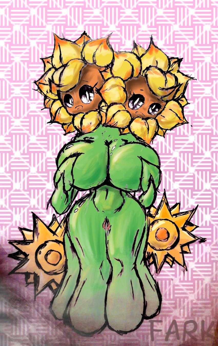 \r\nsiamese_twins absurd_res artist_fark_is_a_shark breast_grab breasts duo electronic_arts elemental_creature elemental_humanoid exposed_breasts fark_is_a_shark female flora_fauna flower flower_creature genitals group hand_on_breast hi_res humanoid not_furry nude open_mouth plant plant_humanoid plantie plants_vs_zombies popcap popcap_games pussy sunflower sunflower_(pvz) twin_sunflower_(pvz)