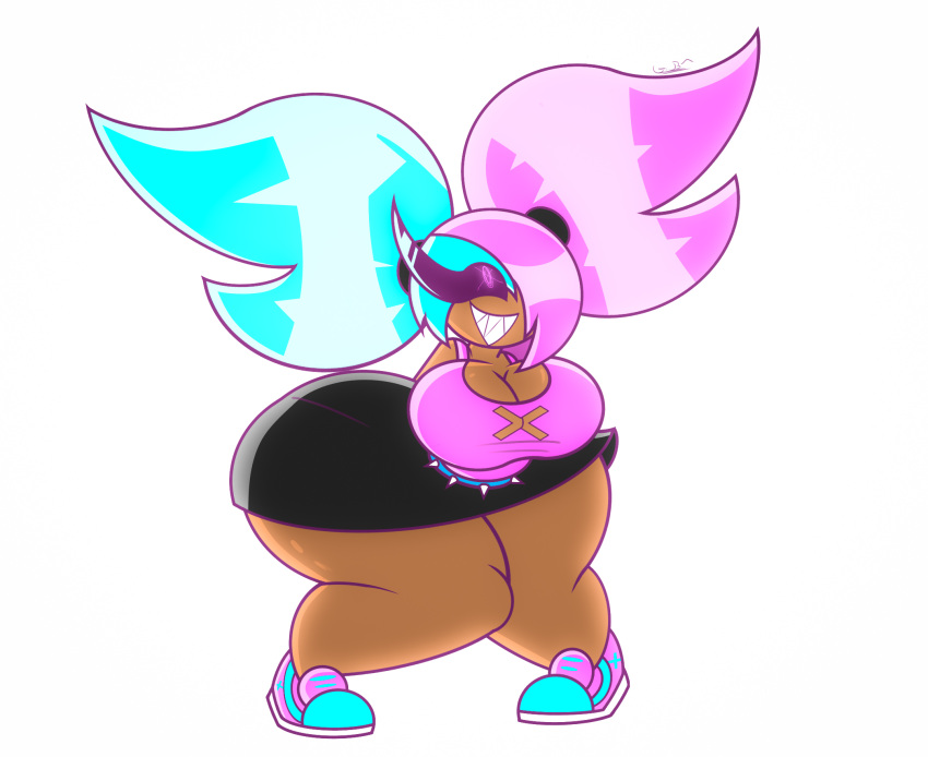 ass_bigger_than_head ass_focus big_ass big_breasts boob_window cereza_(gameboi) clothed female female_only gameboi_(artist) huge_ass shortstack underass