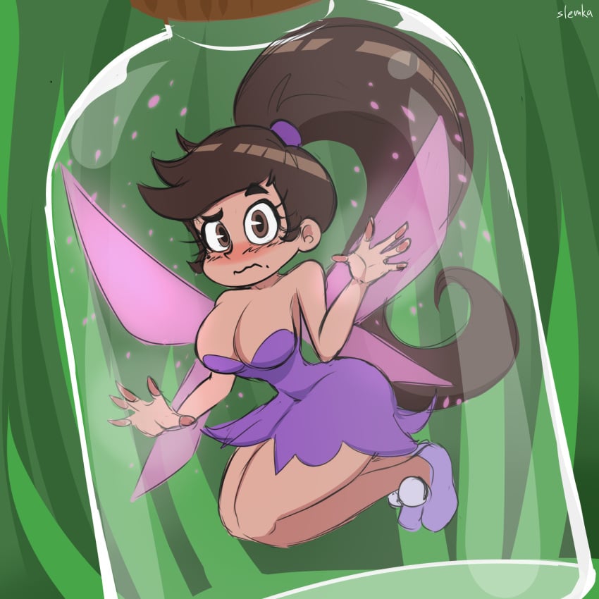 bottle cleavage dress fairy female flying gender_transformation genderswap_(mtf) grass implied_transformation jar large_breasts marco_diaz micro minigirl mtf_transformation png princess_marcia princess_marco purple_clothing purple_dress rule_63 signature slemka star_vs_the_forces_of_evil thick_thighs thin_waist transformation wide_hips wings