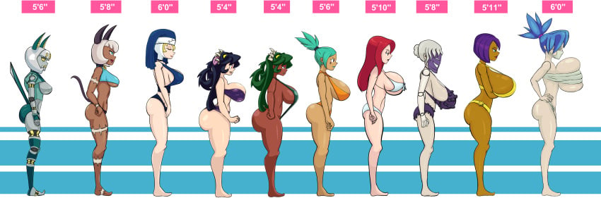 ass big_ass big_breasts big_butt big_thighs bikini black_dahlia black_hair blue_hair breast_chart breast_size_difference breasts breasts_bigger_than_head bust_chart busty cat_ears cat_girl cat_humanoid cat_tail catgirl cerebella chart clothed dark-skinned_female dark_hair dark_skin double_(skullgirls) eliza_(skullgirls) filia_(skullgirls) fukua_(skullgirls) gray_hair green_hair huge_ass huge_breasts huge_butt huge_thighs makeup mature_female nadia_fortune pale-skinned_female pale_skin parasoul red_hair robo-fortune robot robot_girl robot_humanoid samson_(skullgirls) self_upload shamone_(skullgirls) side_boob side_view sideboob skullgirls sling_bikini swimsuit valentine_(skullgirls) veil white_hair