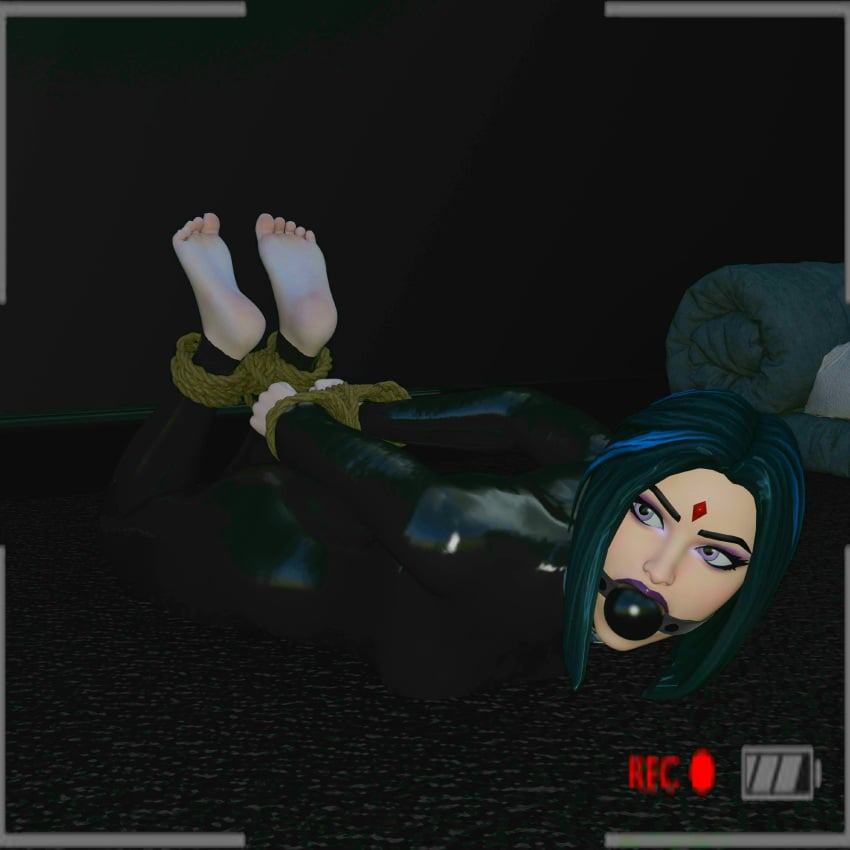 1girls 3d artist_request ass ball_gag barefoot basement black_hair bondage bondage_gear breasts camera camera_pov camera_view captive captured captured_heroine dc dc_comics demon_girl eyeliner feet female female_only femsub filming foot_fetish forced fortnite fortnite:_battle_royale gag gagged goth goth_girl helpless hogtie hogtied jewel_on_forehead kidnapped latex latex_suit lipstick lying_down lying_on_floor lying_on_stomach makeup multicolored_hair on_floor purple_eyes purple_hair purple_lipstick rachel_roth raven_(dc) raven_(fortnite)_(dc) recording regaliarender restrained rope rope_bondage shiny shiny_clothes short_hair slave slavegirl sofa soles solo teen_titans tight_clothing toes two_tone_hair video_camera video_recording