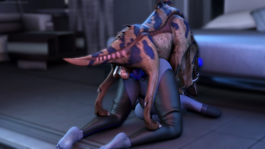 3d 3d_(artwork) 69 69_position alien alien_girl asari big_ass big_breasts big_butt blender blue_body blue_eyes blue_penis canine canine_penis curvy curvy_figure doggy_style feral feral_on_female knot large_ass large_breasts liara_t'soni mass_effect piroguh tagme twitter_username vaginal_penetration varren xenophilia zoophilia