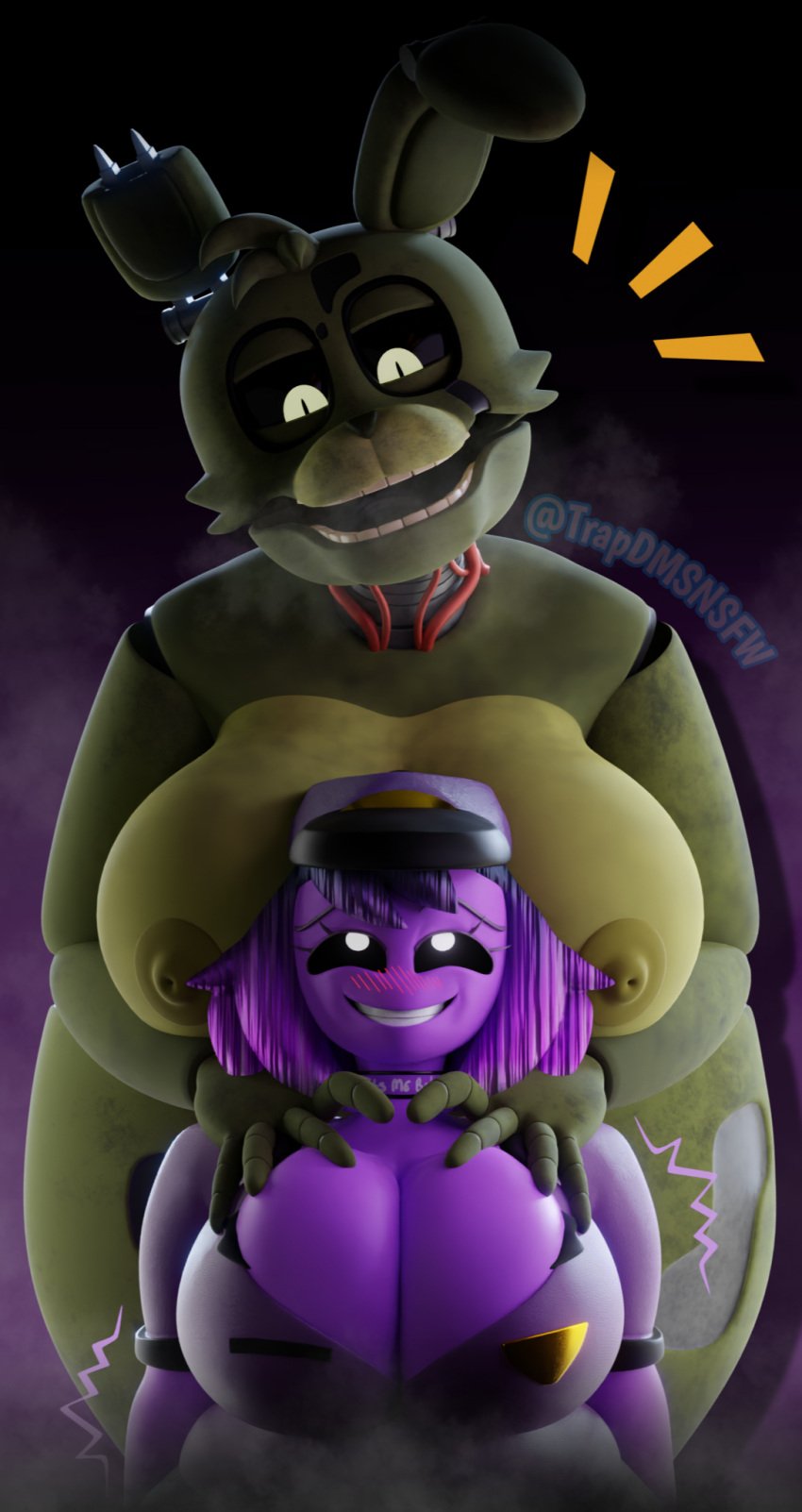 1futa 1girls female female/female female_only five_nights_at_freddy's fnaf genderswap_(mtf) larger_female massive_breasts multiple_girls purple_guy_(fnaf) rule_63 size_difference smaller_female smaller_futanari springtrap springtrap_(fnaf) tagme trapdmsnsfw wendy_afton william_afton younger_futanari