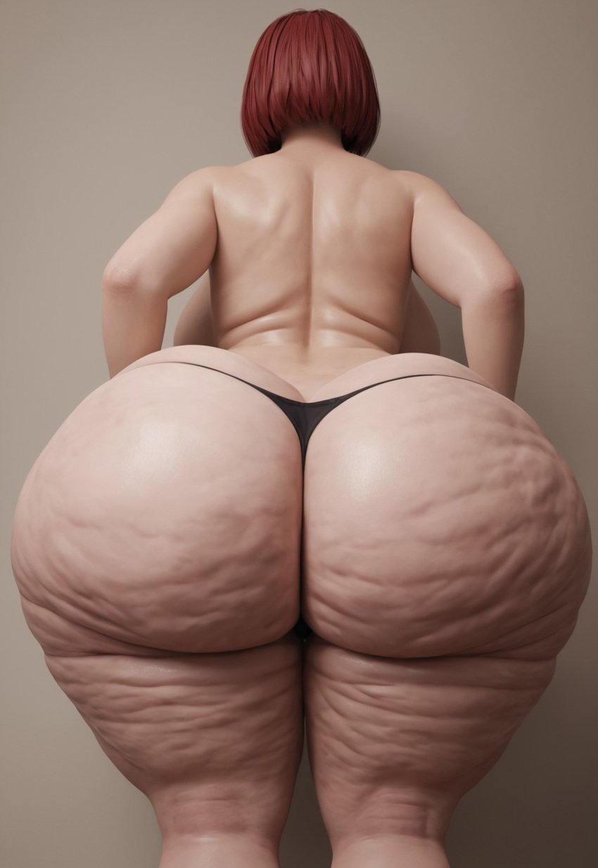 1girls 3d ai_generated ass_cheeks back back_view background big_ass big_booty big_butt big_buttocks big_thighs bob_cut bubble_ass bubble_butt buttocks cellulite colossal_ass curvy curvy_body curvy_female dat_ass dat_butt enormous_ass hands_on_knees huge_ass huge_breasts huge_thighs hyper_ass large_ass massive_ass mature_female milf pawg phat_ass red_hair red_hair simple_background solo solo_female standing stretch_marks visible_breasts white_background white_room white_skin wide_hips