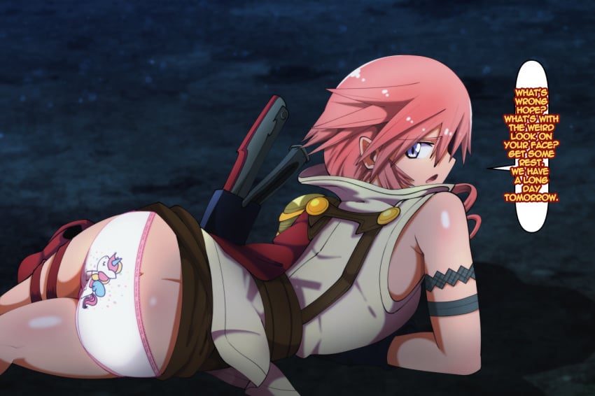 childish_panties euf-dreamer final_fantasy final_fantasy_xiii lightning_farron panties print_panties underwear