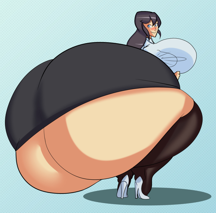 1girls ass_bigger_than_body ass_bigger_than_head ass_bigger_than_torso big_breasts butt_expansion enormous_ass enormous_breasts growth huge_ass huge_breasts hyper_ass hyper_breasts long_hair looking_at_viewer lying_on_self massive_ass smile solo_female tagme underass winterwarning