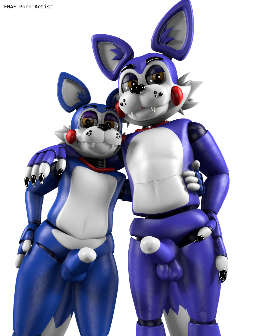 2boys animatronics candy_(fnac) domestic_cat five_nights_at_candy's