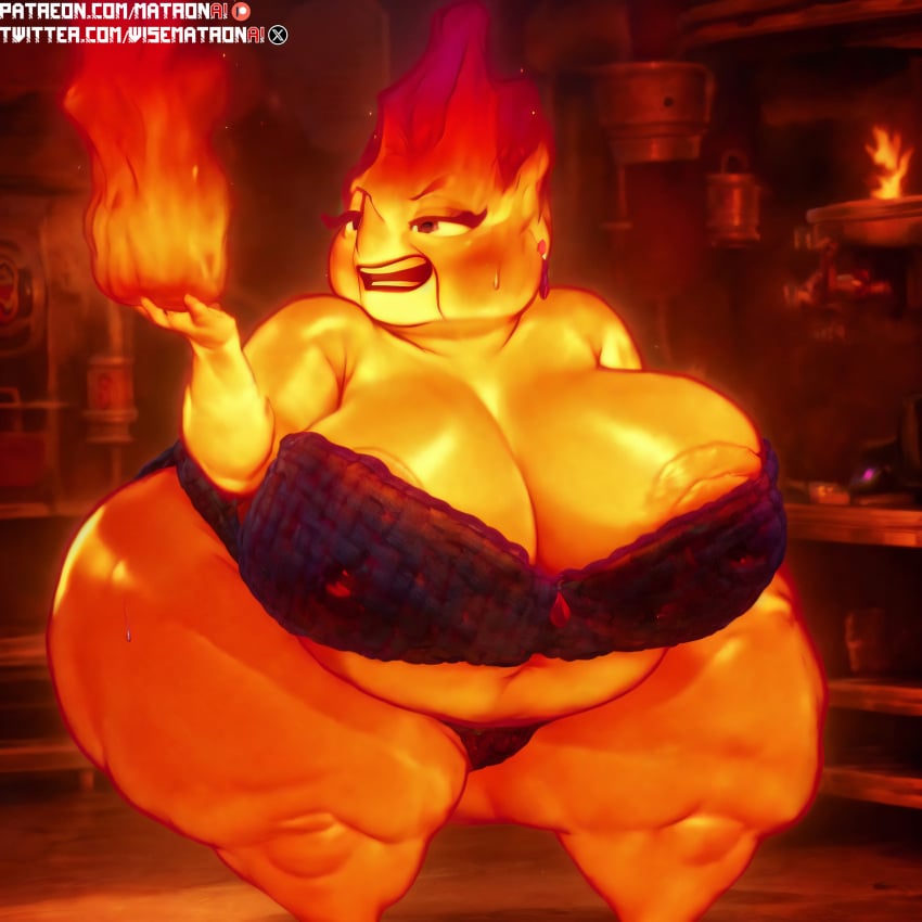 1girls 4k ai_generated areola areolae ass bbw belly belly_button big_belly big_breasts bottom_heavy breasts chubby chubby_female cinder_lumen disney elderly_female elemental elemental_(pixar) elemental_creature elemental_humanoid fat fat_ass fat_butt female female_only fire fire_creature fire_elemental glowing glowing_body highres hips huge_belly huge_breasts huge_butt humanoid large_breasts massive_ass massive_breasts massive_butt massive_thighs matronai_(artist) mature mature_female mature_woman milf morbidly_obese morbidly_obese_female navel nipples not_furry obese obese_female older_female orange_body overweight overweight_female patreon patreon_username pinup pixar solo solo_female solo_focus ssbbw stable_diffusion thick thick_arms thick_ass thick_hips thick_legs thick_thighs thighs twitter_username wide_hips