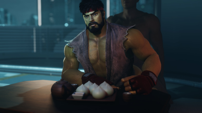 2boys 3d 3d_(artwork) anal anal_sex ass bara bottomless_male capcom character_request dark-skinned_male dark_skin food gay gay_anal gay_sex gaymer93 ggaymer93 human interracial japanese light-skinned_male light_skin male male_only meatbun melanin muscular muscular_male naked naked_male no_visible_genitalia nude nude_male ryu_(street_fighter) street_fighter street_fighter_6 tagme unknown_character unknown_male video_games yaoi