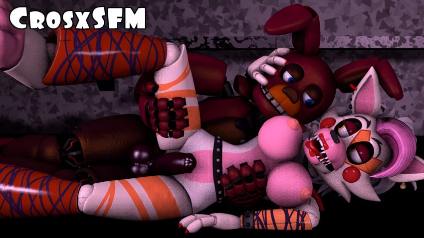 1boy 1boy1girl 1girls before_anal before_sex blue_eyes bunny_boy crosxsfm five_nights_at_freddy's five_nights_at_freddy's:_security_breach glamrock_mangle penis penis_out purple_skin sex spring_bonnie spring_bonnie_(fnaf) wolf_girl yellow_eyes