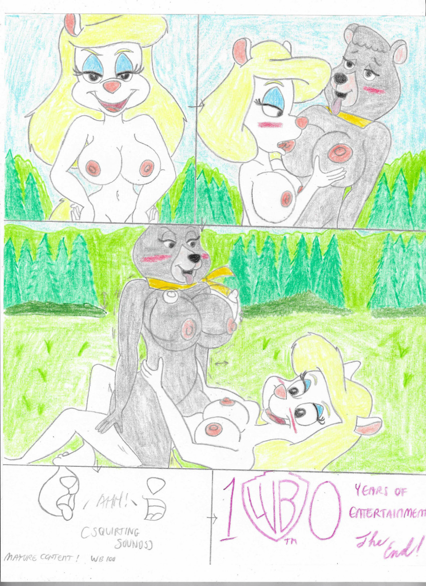 animaniacs anthro breast_grab breast_play breast_sucking breastfeeding breasts cindy_bear completely_naked completely_naked_female completely_nude completely_nude_female female female_focus female_only hanna-barbera lesbian_sex minerva_mink naked naked_female nipples nude nude_female orgasm shrekrulez tagme yogi_bear yuri