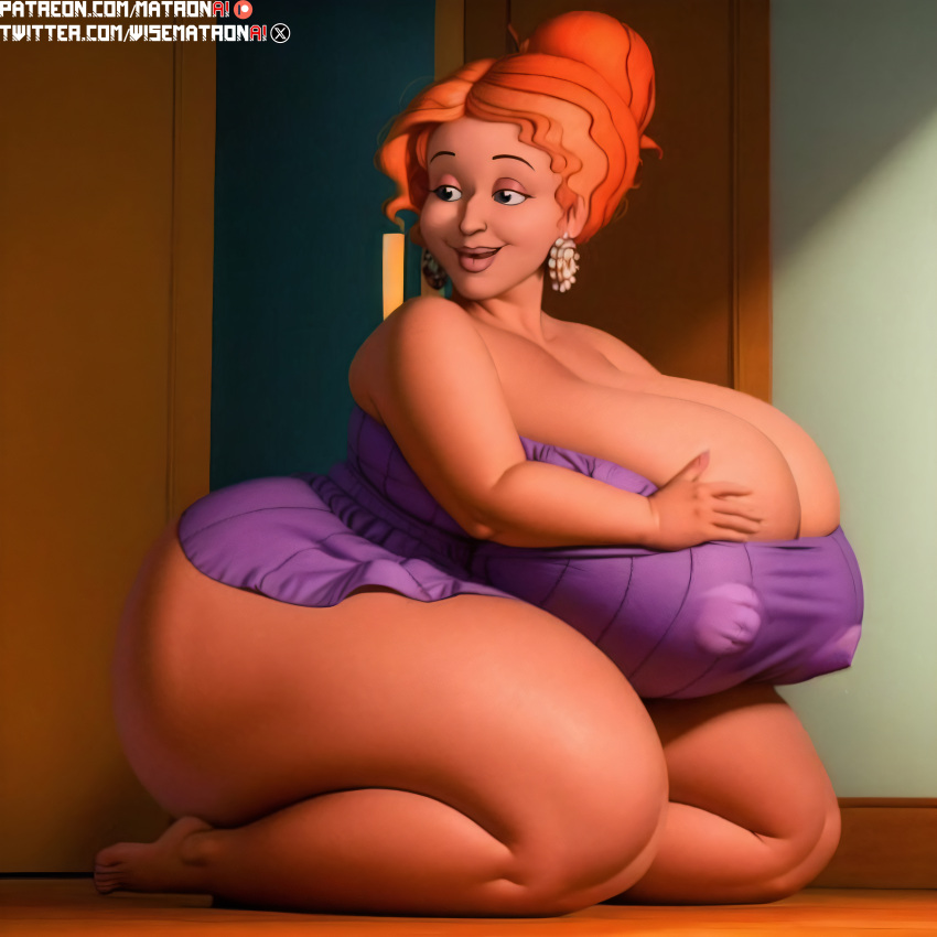 1girls 4k ai_generated bbw big_breasts curvaceous curvy curvy_body curvy_female curvy_figure female female_only gigantic_breasts gigantic_thighs highres hips huge_breasts huge_hips massive_breasts massive_thighs matronai_(artist) mature mature_female mature_woman ms._frizzle nipple_bulge nipples overweight overweight_female patreon patreon_username pinup solo solo_female stable_diffusion the_magic_school_bus thick_thighs thighs twitter_username wide_hips