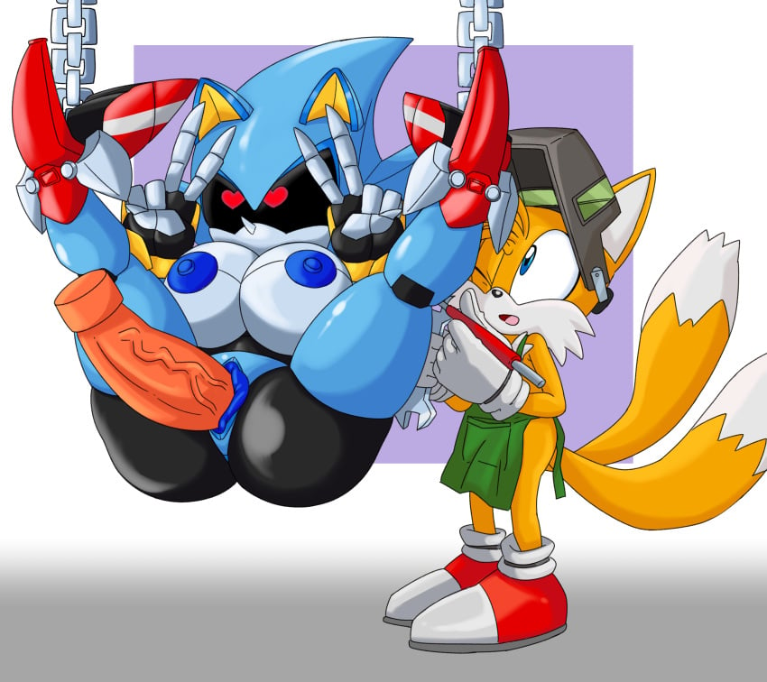 bimbofication body_modification dildo genderswap_(mtf) gynoid hacked metal_sonic metal_sonique mind_control robot_girl sexbot shinmayjay sonic_(series) sonic_the_hedgehog_(series) tails