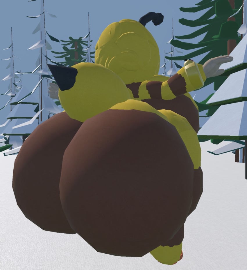 1girls 3d backpack bea_(brawl_stars) bee bee_costume big_ass big_boobs big_breasts big_butt big_thighs black_eyes brawl_stars breasts brown_pants brown_shirt bubble_ass bubble_butt cute female female_only huge_ass huge_boobs huge_breasts huge_butt rec_room snow thick_ass thick_thighs trees weirdmaker43 white_background yellow_pants yellow_shirt