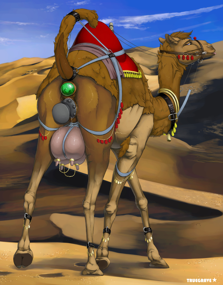 2023 absurd_res anal anal_beads anal_beads_in_ass anal_sex anthro anus bit_gag bondage bound bridle brown_body brown_fur calira_(mcfan) camel camelid desert dildo dildo_in_pussy dildo_insertion double_penetration female femsub feral fur gag genitals hi_res mammal nipple_band object_in_ass penetration pussy reins sex_toy sex_toy_in_ass sex_toy_in_pussy sex_toy_insertion solo tail_bondage tail_cuff teats truegrave9 udders vaginal_penetration