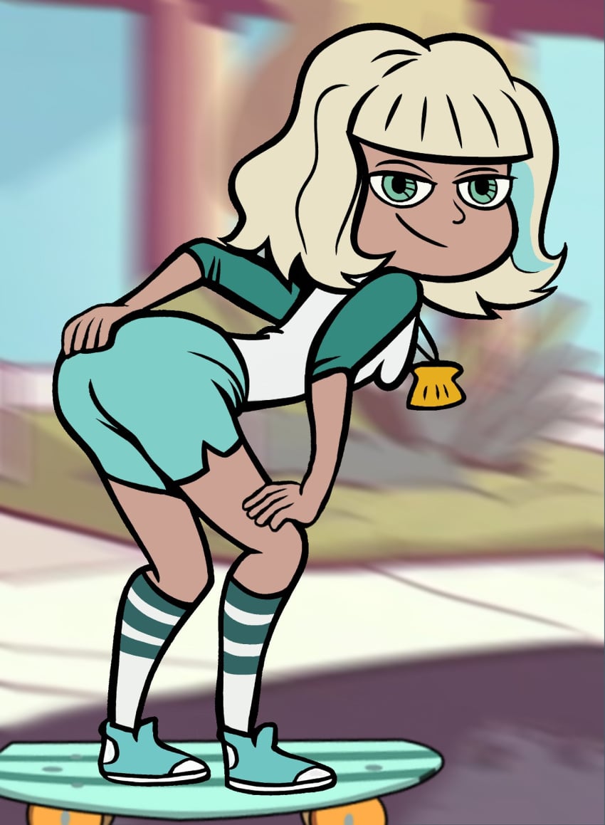 ai ai_generated ass butt_crack cappeseller jackie_lynn_thomas skateboard star_vs_the_forces_of_evil