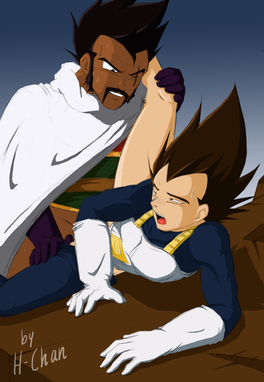 color dragon_ball dragon_ball_z gay h-chan_(artist) male male_only multiple_males paragus vegeta yaoi