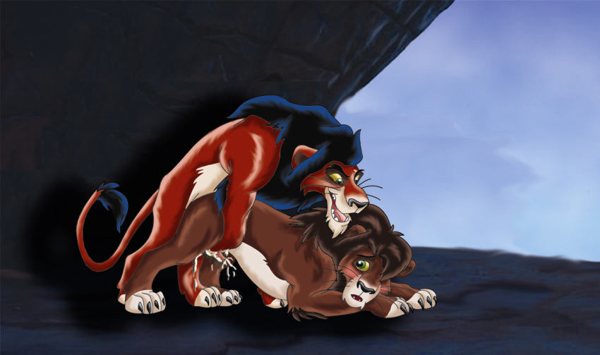 adoptive_father adoptive_son disney feral feral_on_feral gay kovu male male_only scar scar_(the_lion_king) tagme technical_incest the_lion_king the_lion_king_ii:_simba's_pride yaoi