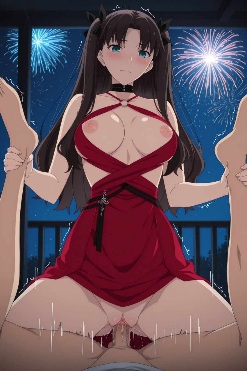 Tohsaka Rin (Fate (Series)) Rule 34 Image