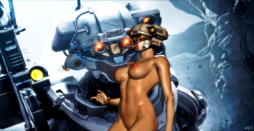 1girls 343_industries 3d abs breasts brown_nipples cybercole360 female female_only female_pubic_hair female_spartan_(halo) halo_(game) halo_(series) halo_5 headgear headset headwear helmet human linda-058 navel nipples nude pubic_hair pussy solo spartan_(halo) spartan_ii_(halo) toned xnalara