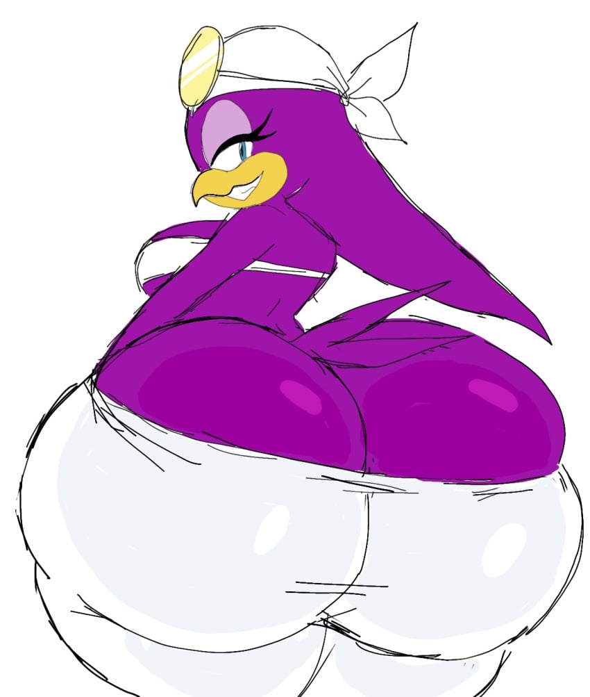 1girls anthro ass_cleavage ass_crack big_ass big_butt big_thighs bird bubble_ass bubble_butt butt_cleavage butt_crack furry huge_ass huge_butt huge_thighs momiji_(artist) sega solo sonic_(series) sonic_riders sonic_the_hedgehog_(series) swallow_(bird) thick_ass thick_thighs wave_the_swallow