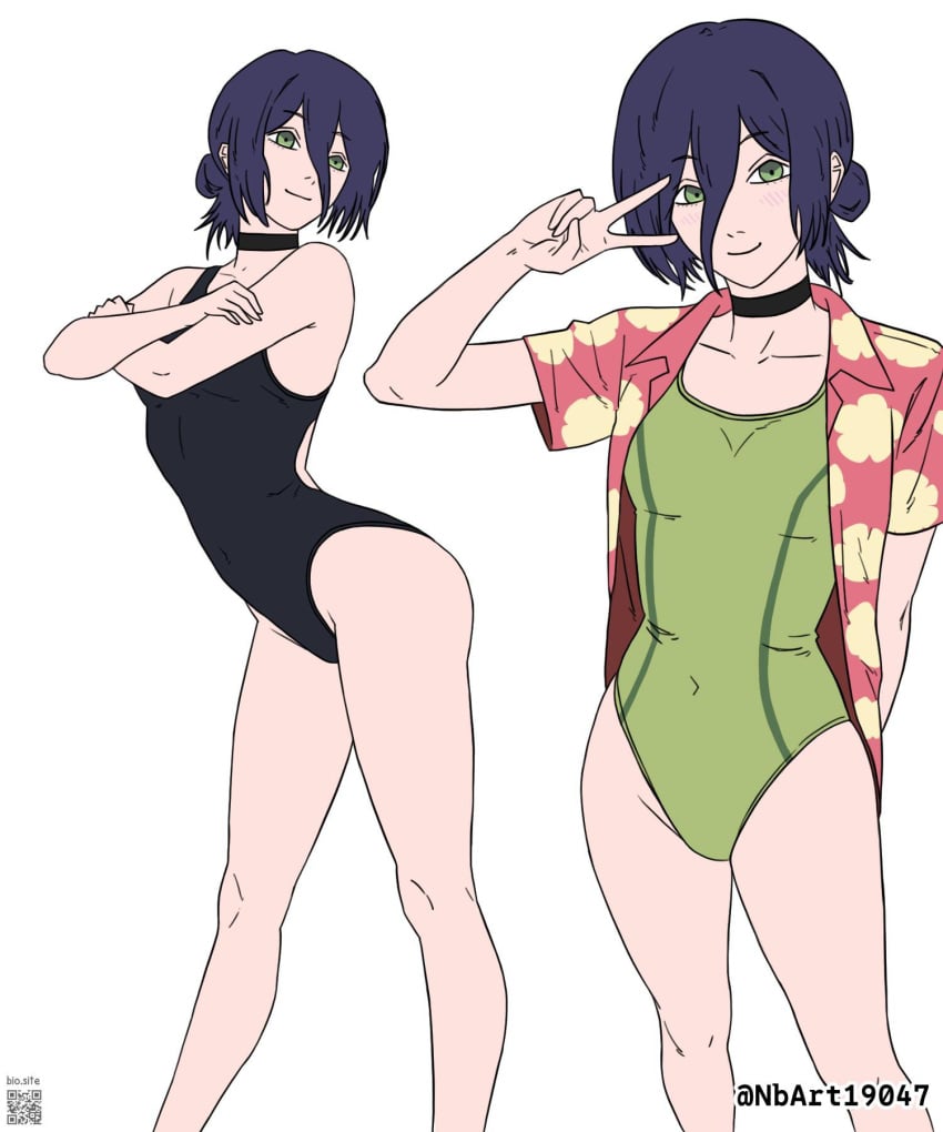 1girls 2d 2d_(artwork) 2d_artwork arm_behind_back arms_crossed bare_arms bare_calves bare_hands bare_hips bare_knees bare_legs bare_shoulders bare_skin bare_thighs belly belly_button bikini black-haired_female black_bikini black_choker black_hair black_one-piece_swimsuit black_swimsuit black_swimwear breasts chainsaw_man choker closed_mouth_smile clothes collarbone crossed_arms curvaceous curvaceous_body curvaceous_female curvaceous_figure curvaceous_hips curvaceous_teenager curvy curvy_body curvy_female curvy_figure curvy_hips curvy_teen digital digital_art digital_drawing digital_drawing_(artwork) digital_media digital_media_(artwork) drawing elbows exposed_arms exposed_hips exposed_legs exposed_shoulders exposed_skin exposed_thighs eyebrows_visible_through_hair female female_focus female_only fingers green-eyed_female green_bikini green_eyes green_one-piece_swimsuit green_swimsuit green_swimwear groin hair_between_eyes hair_bun hand_behind_back hand_on_arm hand_on_own_arm head_tilt high_resolution highres inguinal_crease inguinal_ligament knees lean_figure light_smile long_hair looking_at_viewer midriff narrow_waist navel nbart19047 one-piece_swimsuit open_clothes open_shirt open_topwear petite petite_body petite_breasts petite_female petite_girl petite_tits posing posing_for_the_viewer red_clothes red_shirt red_topwear reze_(chainsaw_man) school_swimsuit shirt shoulders simple_background slender_body slender_waist slight_smile slim_female slim_waist small_breasts small_tits smanll_boobs smile smiley_face smiling smiling_at_viewer solo standing sukumizu swimsuit swimwear thighs tilted_head tiny_breasts topwear touching_arm upper_body voluptuous voluptuous_body voluptuous_female voluptuous_figure voluptuous_teenager voluptuous_woman white_background wide_hips