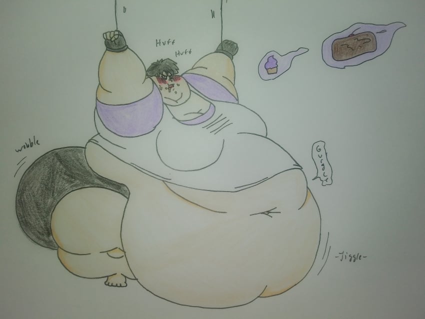 1girls bbw dragon_ball dragon_ball_super dragon_ball_z morbidly_obese morbidly_obese_female obese snapsofhope ssbbw videl