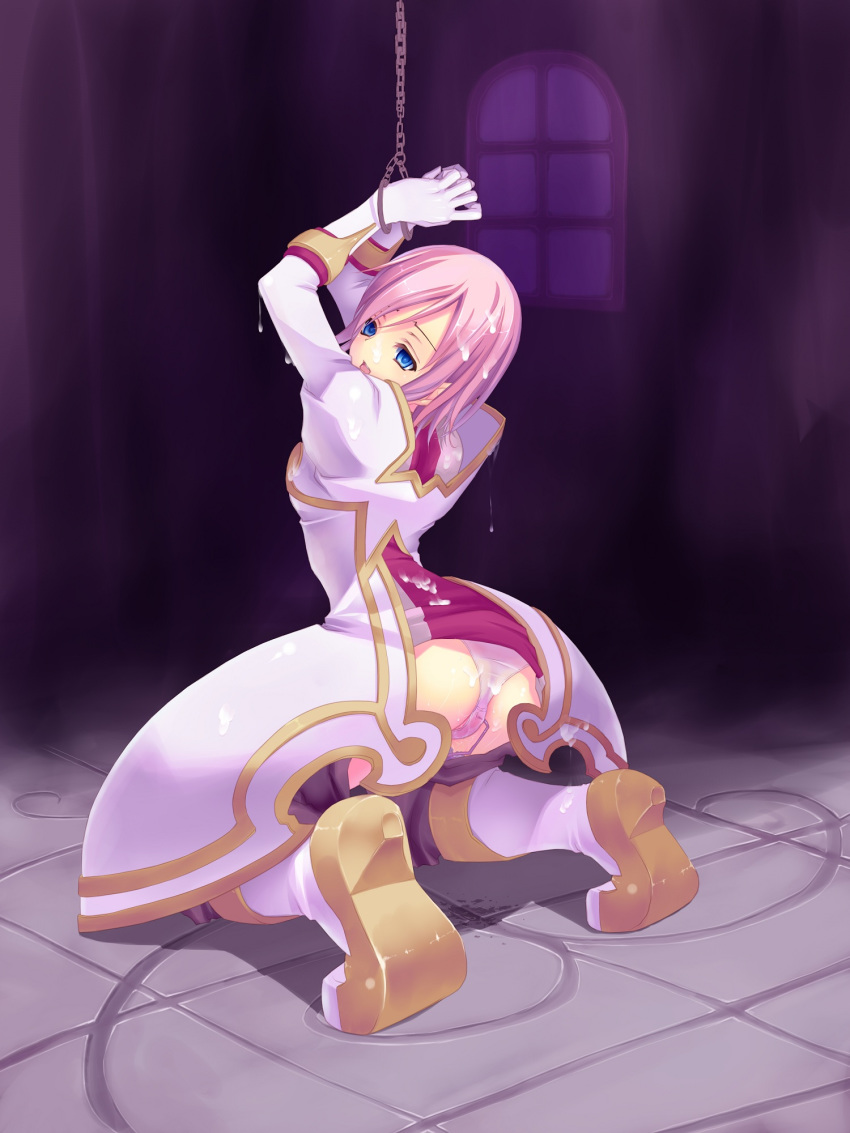 1girls bondage estellise_sidos_heurassein female pink_hair sakurazaka_yuu tagme tales_of_(series) tales_of_vesperia