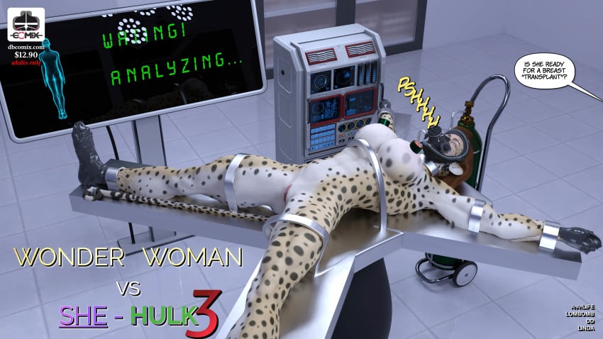 bondage bondage breastmilking cheetah crime_fighter degradation depowered dominated escape_attempt frogtied gagged gasmask girls humiliation lezdom muscled posing punished restrained smothered struggle submission superheroine tied_up training uniform