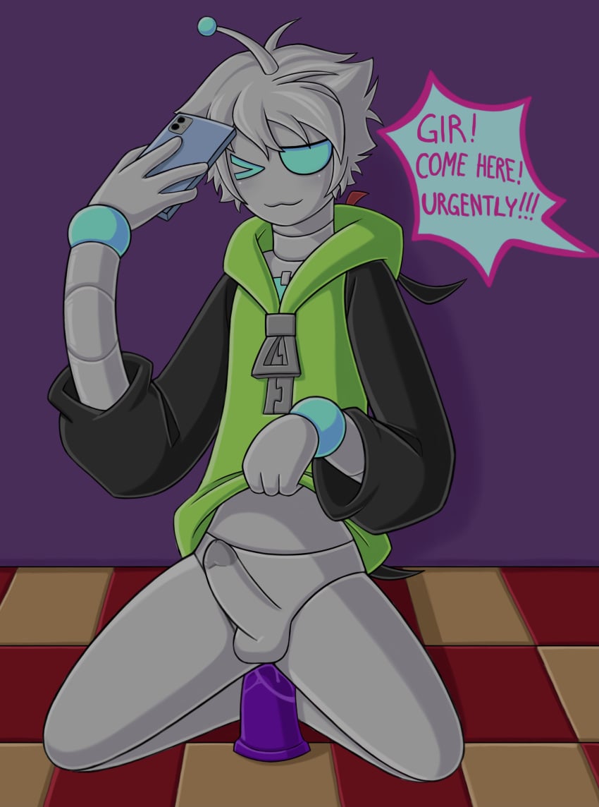 gir gir_(invader_zim) invader_zim nickelodeon nicktoons zagir zim zim_(invader_zim)