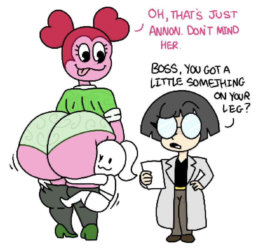 2026 2d 2d_(artwork) 3girls ass ass_bigger_than_head ass_exposed ass_focus ass_grab big_ass boss cartoon cartoon_network doctor doodle fan female gem gem_(species) huge_ass pink_body red_hair spinel_(steven_universe) steven_universe tagme theslashfive